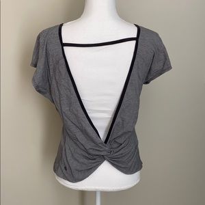 Lululemon Knotted Open Back Short Sleeve